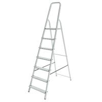 Стремянка стальная 7 ступ. вес 9,3 кг, раб. высота 3,47 м, грузоподъемность 150 кг.  Новая высота