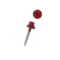 4,8 29 Саморез кровельный  RAL3005 винно-красный (по дереву) (уп.250шт)