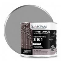Грунт-эмаль 3 в1 серая 1,7 кг ЛАКРА