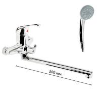 Смеситель для ванны ОЛИМП 40 мм гусак 300мм ОС2721