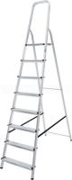 Стремянка алюмин 8 ступ. вес 5,4 кг, раб. высота 3,69 м, грузоподъемность 150 кг.  Новая высота