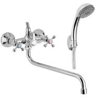 Смеситель для ванны 1 2  м к  гусак L 287 мм  АК3765 AquaKratos