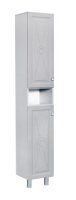 Пенал напольный КЛЕО-35 Грей софт (серый) 2 двери С НИШЕЙ 350*1900*325мм
