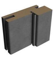 Стойка дверная ALBERO с уплотнителем телескопическая 70*28*2070 Эко-шпон Бетон темный