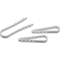Дюбель-хомут 5-10мм нейлон белый (уп 100шт) VKL electric (1/50)