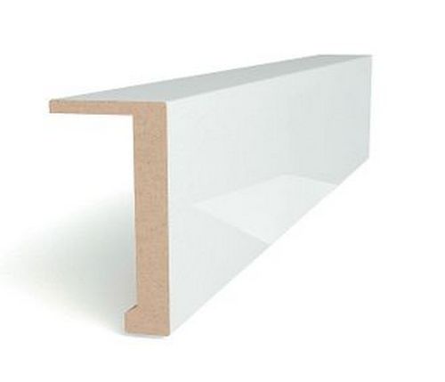 Наличник дверной КАРДА телескопический прямой 80*10*2150 Белый глянец