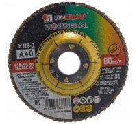 Круг лепестковый торцевой 125 22,2мм Р100   ЛУГА