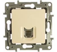 Розетка 1-м информац. СП RJ11 ETIKA  слон.кость 672340