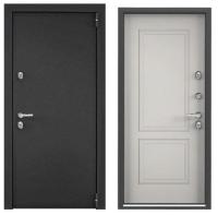 Дверь стальная  ТОРЭКС  SNEGIR PRO 880 2050 R (Тем-сер букл. гр.,ПВХ Дуб белый S60-C2 )