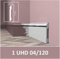 Плинтус UHD 04 120 C Белый под покраску (2м)