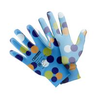 Перчатки  Для садовых работ  из полиэстера с полиуретановым покрыт., микс цветов №2,размер М Fiberon