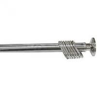 КАРНИЗ ДЛЯ ВАННОЙ ХРОМ 1,10 2,20 С КОЛЬЦАМИ