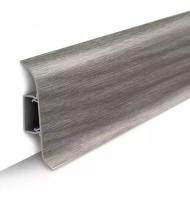 Плинтус IDEAL КЛАССИК Дуб Пепельный с сил. краем и каб. каналом 2,2м