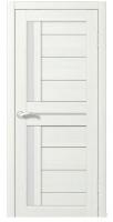 Дверное полотно NIKI 1 600 2000 ПВХ лиственница белая  стекло  матовое