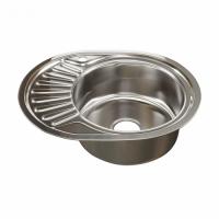 Мойка овал 45х57 (0,6) прав вып 3 1 2 MIXLINE 16 см с сифоном