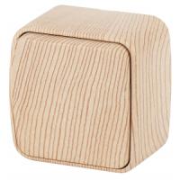 Выключатель 1-кл. ОУ INTRO Polo 10А-250В, IP20, сосна 3-101-11