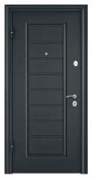 Дверь стальная  ТОРЭКС  DELTA-М10 860 2050 левая(Тем.сер.букл.граф,VDN-2, ПВХ листв. темная CK65-S)