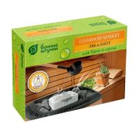 Соляной брикет с травами  Эвкалипт , 1300 г для бани и сауны  Банные штучки