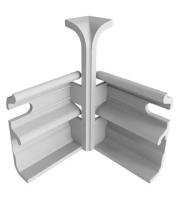 001 Угол внутренний Комфорт КЛАССИК Софт 80мм Белый