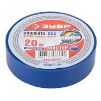Изолента ПВХ синяя, не поддерживающая горение, 6000В, 15мм 10м