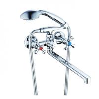 Смеситель для ванны с плоским пов.изливом,  кер. кранбукса (1 2),  DAK7-A827 ZEGOR