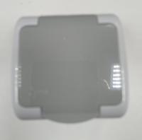 Розетка 1-м. ОП с/з с крышкой серый 16А, IP54 VKL electric