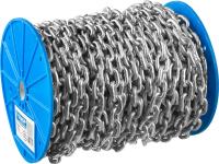 Цепь сварная короткозвенная,оцинкованная 4мм (40)