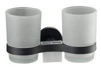 Держатель для стакана D212111 двойной (блистерная упаковка) Черный D-LIN