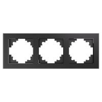 Рамка горизонтальная 3-м STEKKER Катрин, GFR00-7003-06, графит