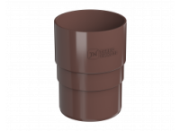 Муфта трубы водосток ПВХ (корич) ТЕХНОНИКОЛЬ