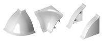 Фурнитура для галтели белый (комплект- 2 угла,2 заглушки)