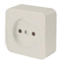 Розетка 1-м. ОП STEKKER София б/з 250В, 10А, IP20, слоновая кость, MST10-11-04