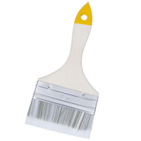 Кисть плоская Хобби 100 мм, искусственная щетина, пласт. рукоятка   KORVUS
