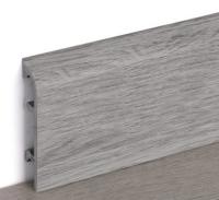 435 Плинтус Комфорт КЛАССИК Софт 80 2200 Секвойя серая