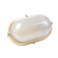 Светильник влагозащитный "Банник"1201 овал НПП 03-100-017 IP65 мат./корп.бежевый.