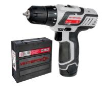 Дрель аккумуляторная ДА-12 ЭР ПРОМО Li-ion (2аккум, 2Ач) эко-кейс ИНТЕРСКОЛ