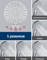 Лейка для душа тропическая.круглый AF30101