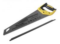 Ножовка по дереву 450мм,7-8 TPI, SK5, 3D зуб, чистый рез (HK1060-01-4507)  Hanskonner