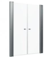 Дверь душевая  Дабл  100 185 , хром, прозр.