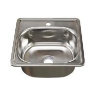 Мойка нерж. врезная 38 38 (0,6) 3 1 2 MIXLINE 15см с сифоном