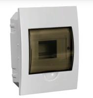 Щит распределительный встраиваемый ЩРв-П-6 IP41 пластиковый белый прозрачная дверь IEK