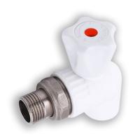 Кран п радиатор с америк. 20-1 2 штуц. угловой РР (50)