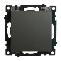 Выключатель 1-кл. СП STEKKER Катрин мех. 10А графит GLS10-7103-06