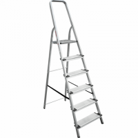 Стремянка алюмин 6 ступ. с шириной 130мм, раб. высота 3,25 м, макс.нагрузка 150кг   Новая высота