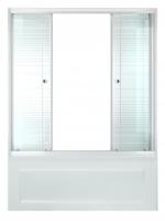 Шторка  ТРИТОН  1500 ( стекло Полосы 2-х створч)
