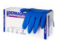 DERMAGRIP HIGH RISK POWDER FREE M перчатки хоз. (темн.-син.)