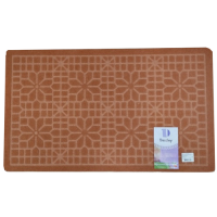 Коврик придверный  Узоры  размер 73х43 см,Кирпичный