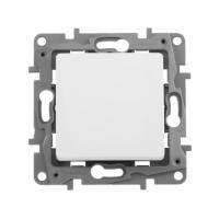 Выключатель 1кл СП ETIKA винт. белый 672201