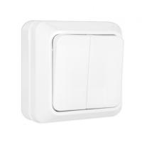 Выкл 2-кл. ОП "ОЛИМП" 10А бел. (О0023)