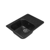 Мойка ML-GM18 с крылом, черная (308), 640 490 190 мм